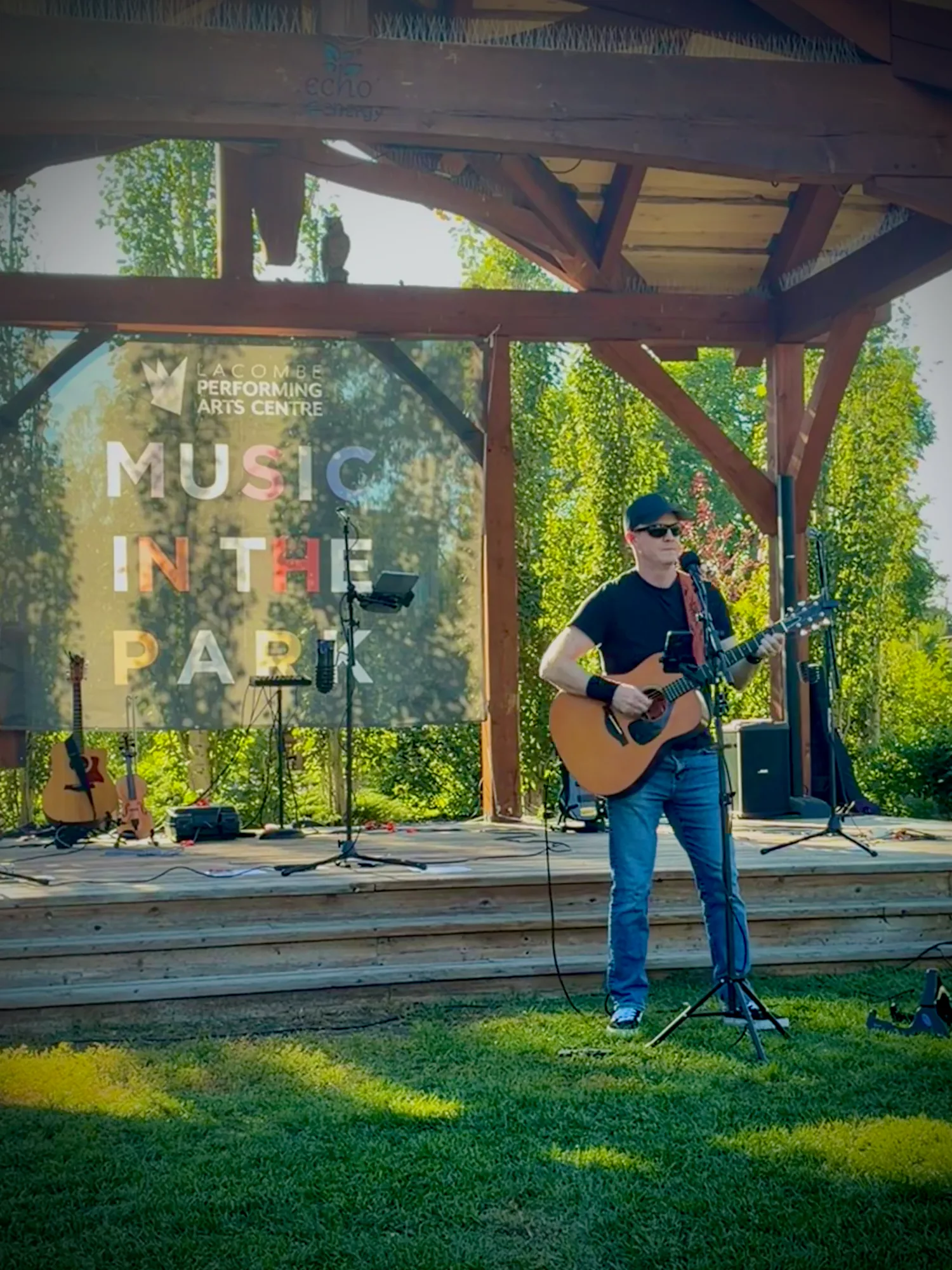 Performing at Lacombe Music in the Park